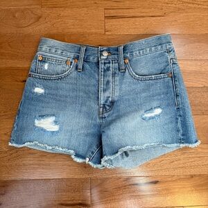 Madewell Light Blue Denim Shorts